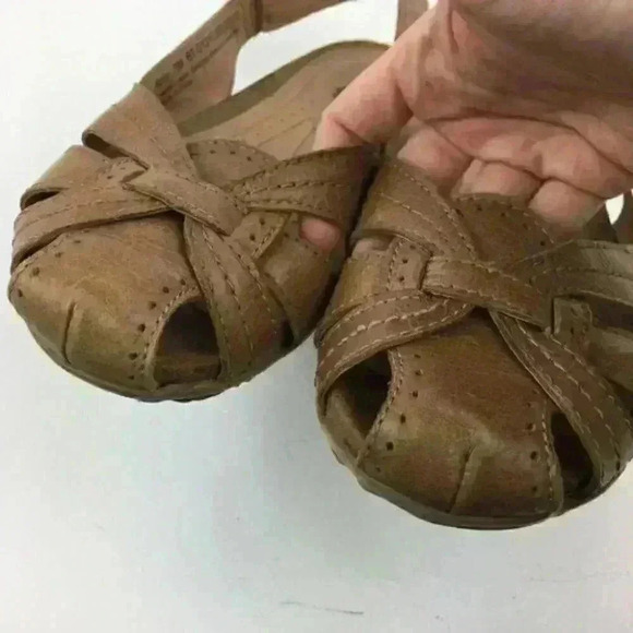 Baretraps Flats Sz 7 Rory Tan Leather Sticky Strap - Picture 7 of 8